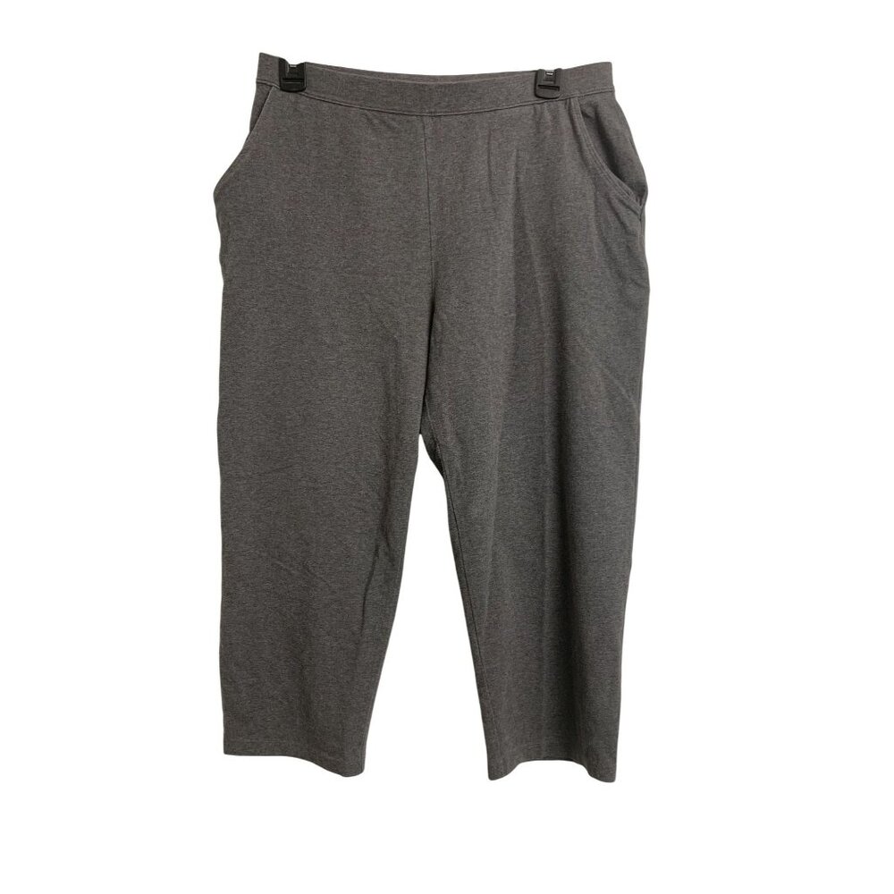 L.L. Bean M/P Cotton Gray Cropped Loungewear‎ Pants Outdoor
